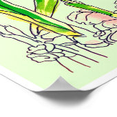 Waterverf Ginger Root Poster (Hoek)