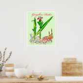 Waterverf Ginger Root Poster (Keuken)