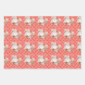 Waterverf Gingerbread Cookie Cacao Inpakpapier Vel (Voorkant 2)