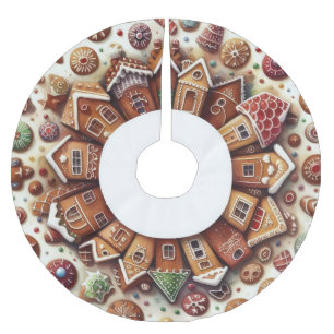 Waterverf Gingerbread House Cookies Christmas Kerstboom Rok