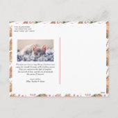 Waterverf Gingerbread Houses Foto Kerst Feestdagenkaart (Achterkant)