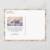 Waterverf Gingerbread Houses Foto Kerst Feestdagenkaart (Achterkant)