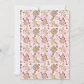 Waterverf Gingerbrood Cookie Swap Uitnodiging (Achterkant)