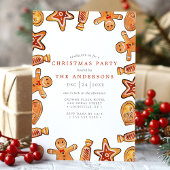 Waterverf Gingerbrood Cookies kerstfeest Kaart