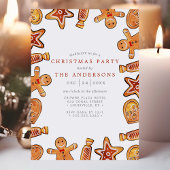 Waterverf Gingerbrood Cookies kerstfeest Kaart