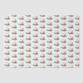 Waterverf Gingerbrood House Cute Merry Kerstry Tissuepapier (Voorkant)