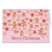 Waterverf Gingerbrood Koekjes Kerst (Voorkant Horizontaal)