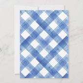 Waterverf Gingham Cowgirl Afstuderen Kaart (Achterkant)