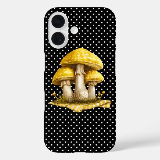 Waterverf Gingham Mushroom Garden Case-Mate iPhone Case (Achterkant)
