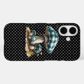 Waterverf Gingham Mushroom Garden Case-Mate iPhone Case (Achterkant (horizontaal))