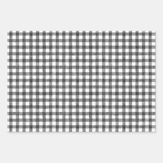 Waterverf Gingham-pakpapier Inpakpapier Vel (Voorkant)