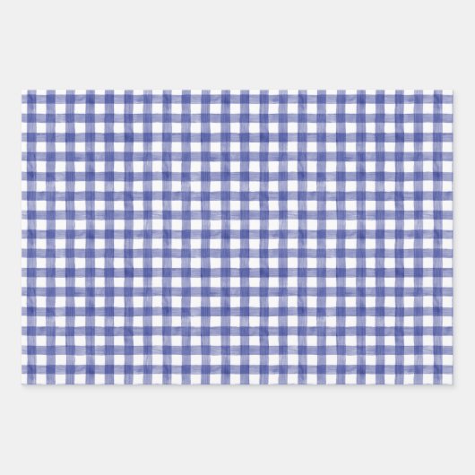 Waterverf Gingham-pakpapier Inpakpapier Vel (Voorkant 2)