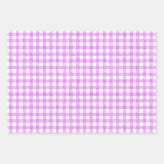 Waterverf Gingham-pakpapier Inpakpapier Vel (Voorkant)