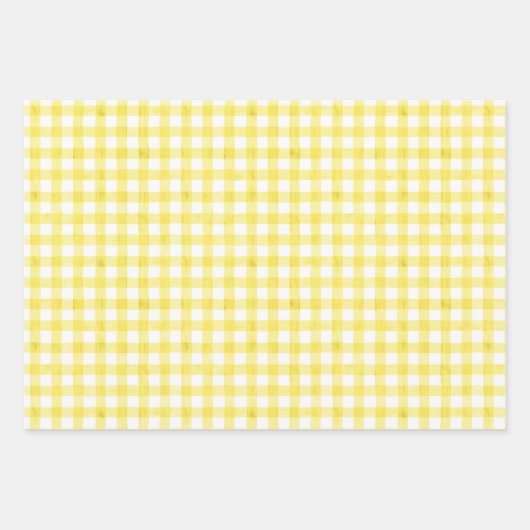Waterverf Gingham-pakpapier Inpakpapier Vel (Voorkant 3)