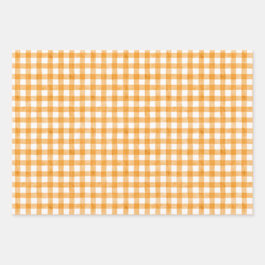Waterverf Gingham-pakpapier Inpakpapier Vel (Voorkant)