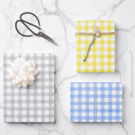 Waterverf Gingham-pakpapier Inpakpapier Vel