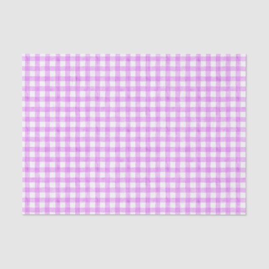 Waterverf Gingham-papier voor lavender Tissuepapier (Voorkant)