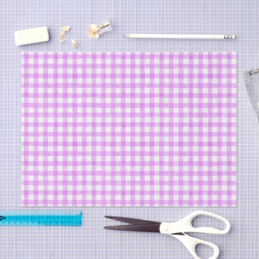 Waterverf Gingham-papier voor lavender Tissuepapier (Craft)