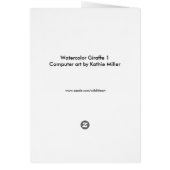 WATERVERF GIRAFFE 1 (Achterkant)