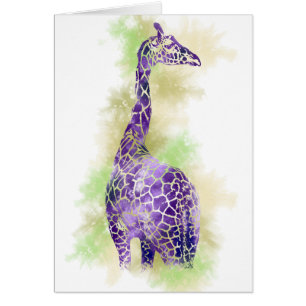 WATERVERF GIRAFFE 1