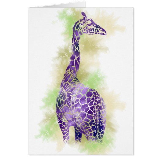 WATERVERF GIRAFFE 1 (Voorkant)