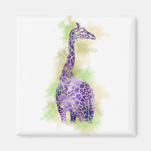 WATERVERF GIRAFFE 1 MAGNEET (Voorkant)