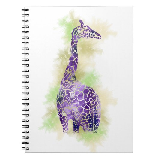 WATERVERF GIRAFFE 1 NOTITIEBOEK (Voorkant)