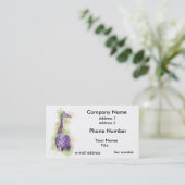 Waterverf Giraffe 1 Visitekaartje (Staand voorkant)