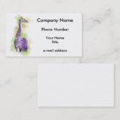 Waterverf Giraffe 1 Visitekaartje (Voorkant / Achterkant)