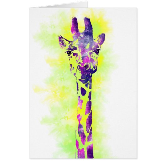 WATERVERF GIRAFFE 2 (Voorkant)