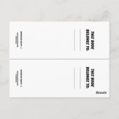 Waterverf Giraffe 2 boekmerk Briefkaart (Achterkant)