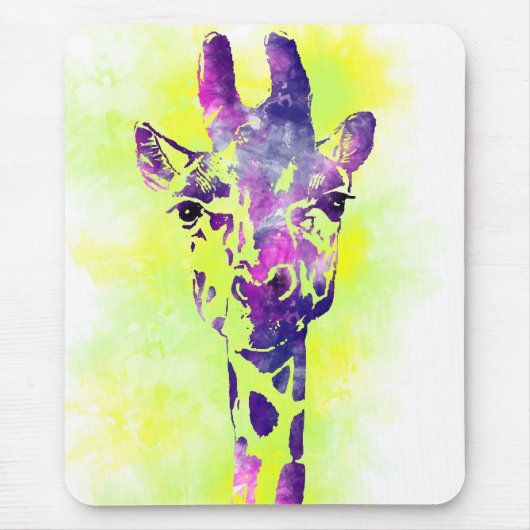 WATERVERF GIRAFFE 2 MUISMAT (Voorkant)