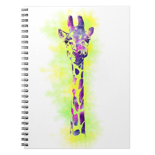 Waterverf Giraffe 2 Notitieboek (Voorkant)
