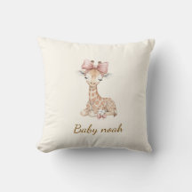 Waterverf Giraffe Babydeken met Eigen Naam - Pers
