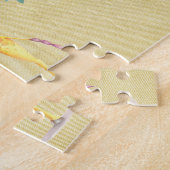 Waterverf Giraffe Butterflies en Blossom Legpuzzel (Zijkant)