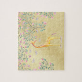 Waterverf Giraffe Butterflies en Blossom Legpuzzel (Verticaal)