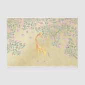 Waterverf Giraffe Butterflies en Blossom Tissuepapier (Voorkant)