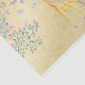 Waterverf Giraffe Butterflies en Blossom Tissuepapier (Detail)