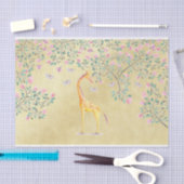 Waterverf Giraffe Butterflies en Blossom Tissuepapier (Craft)