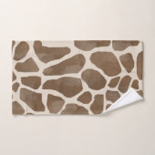 Waterverf Giraffe Dierenprint Patroon Bad Handdoek (Handdoek)