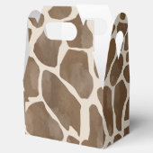 Waterverf Giraffe Dierenprint Patroon Bedankdoosjes (Geopend)