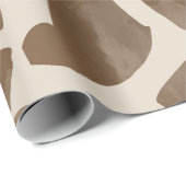 Waterverf Giraffe Dierenprint Patroon Cadeaupapier (Rol Hoek)