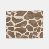 Waterverf Giraffe Dierenprint Patroon Fleece Deken (Voorkant (Horizontaal))