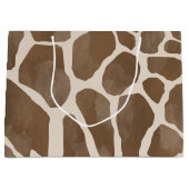 Waterverf Giraffe Dierenprint Patroon Groot Cadeauzakje (Voorkant)