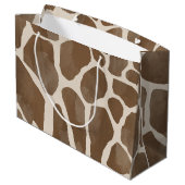 Waterverf Giraffe Dierenprint Patroon Groot Cadeauzakje (Achterkant Gekanteld)