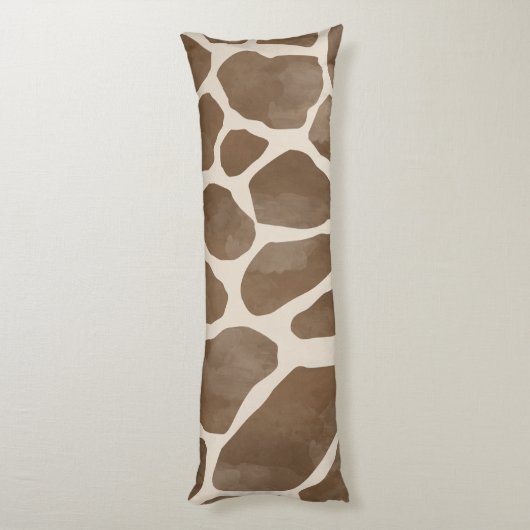 Waterverf Giraffe Dierenprint Patroon Lichaamskussen (Achterkant (Verticaal))