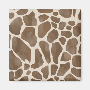 Waterverf Giraffe Dierenprint Patroon Magneet