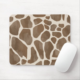 Waterverf Giraffe Dierenprint Patroon Muismat