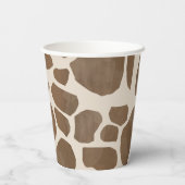 Waterverf Giraffe Dierenprint Patroon Papieren Bekers (Achterkant)