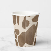 Waterverf Giraffe Dierenprint Patroon Papieren Bekers (Rechts)